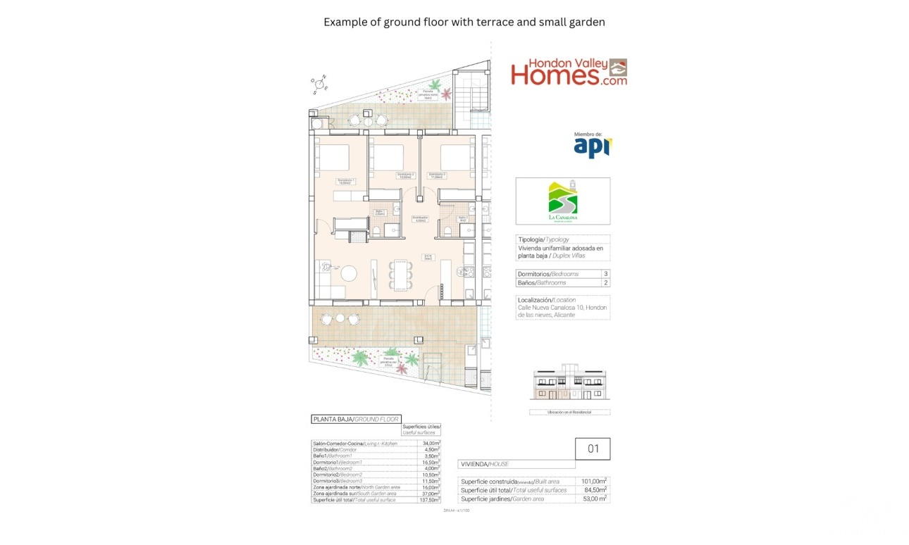 New Build - Villa - Hondón de las Nieves