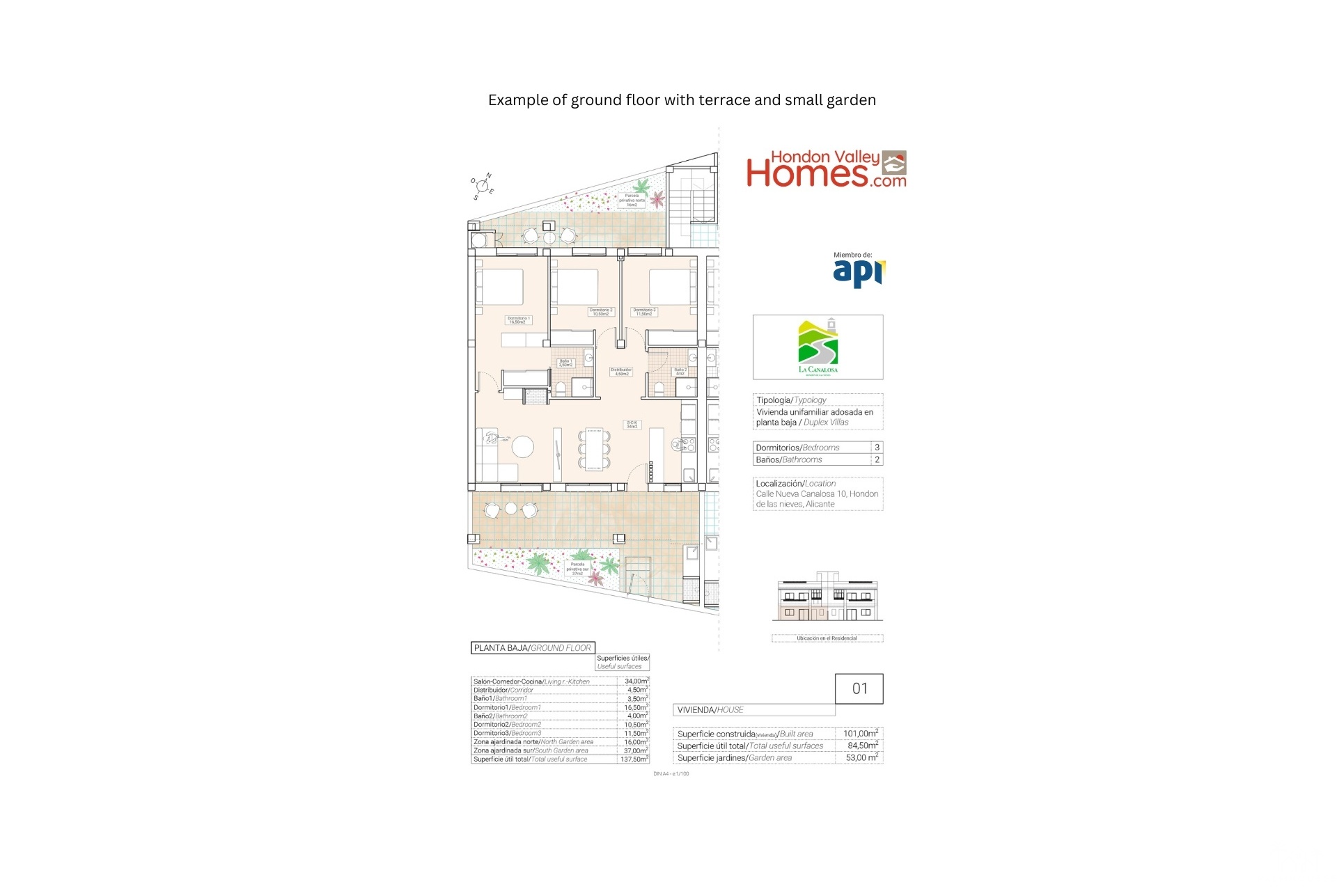 New Build - Villa - Hondón de las Nieves