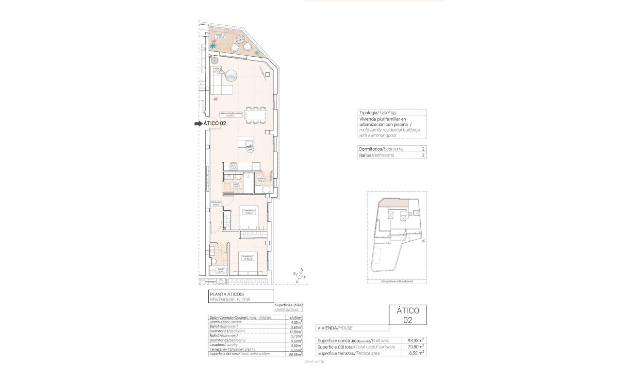 Nieuwbouw - Appartement - Hondón de las Nieves - Pueblo