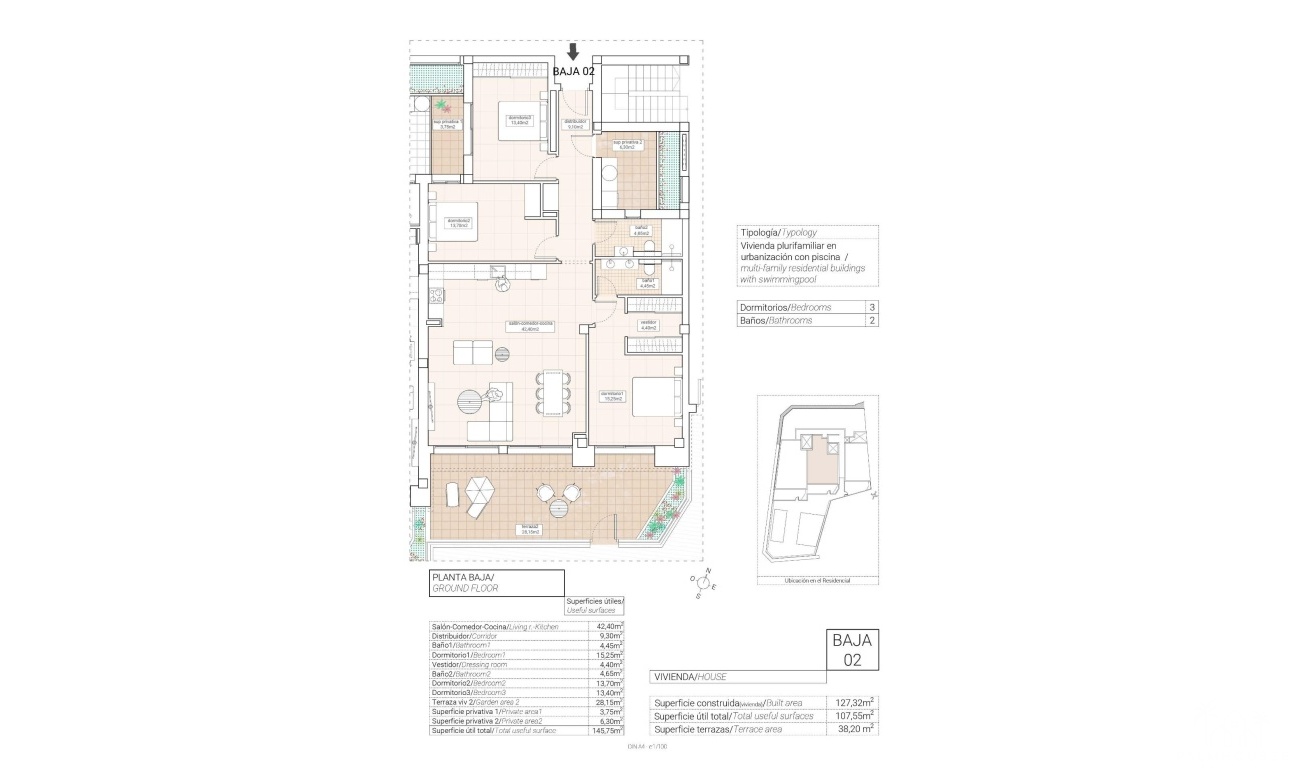 Nieuwbouw - Appartement - Hondón de las Nieves - Pueblo