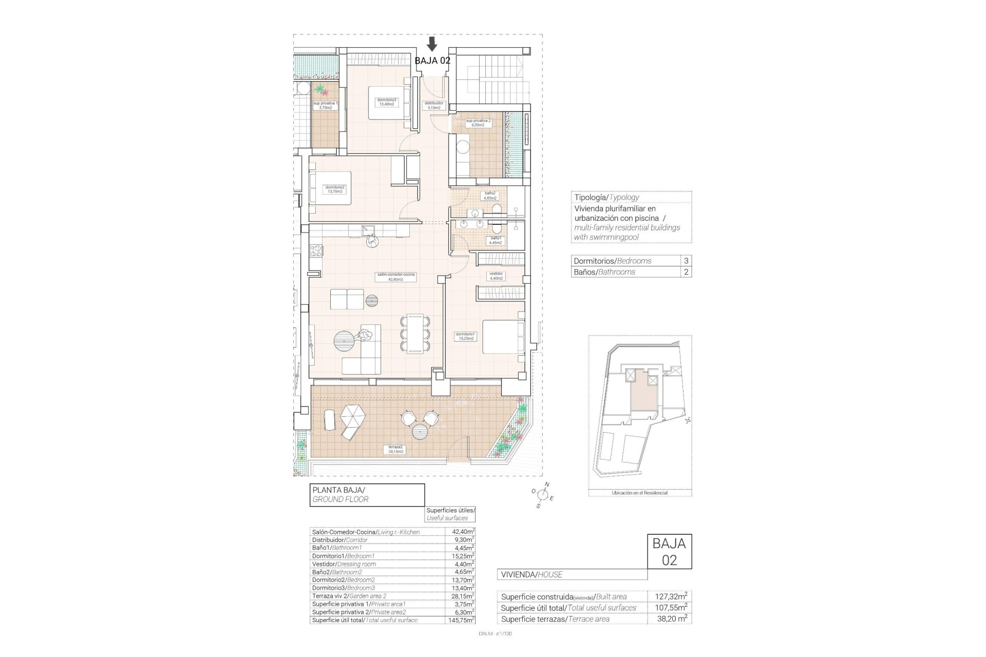 Nieuwbouw - Appartement - Hondón de las Nieves - Pueblo