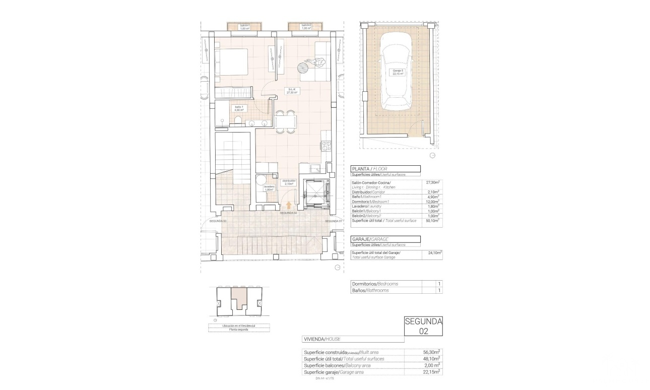 Nieuwbouw - Appartement - Hondón de las Nieves - Pueblo