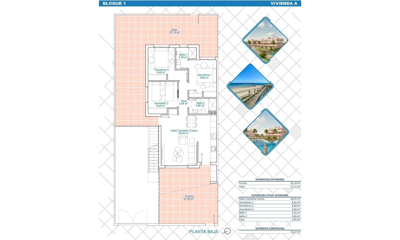 Nieuwbouw - Appartement - Pilar de La Horadada - Lo Monte
