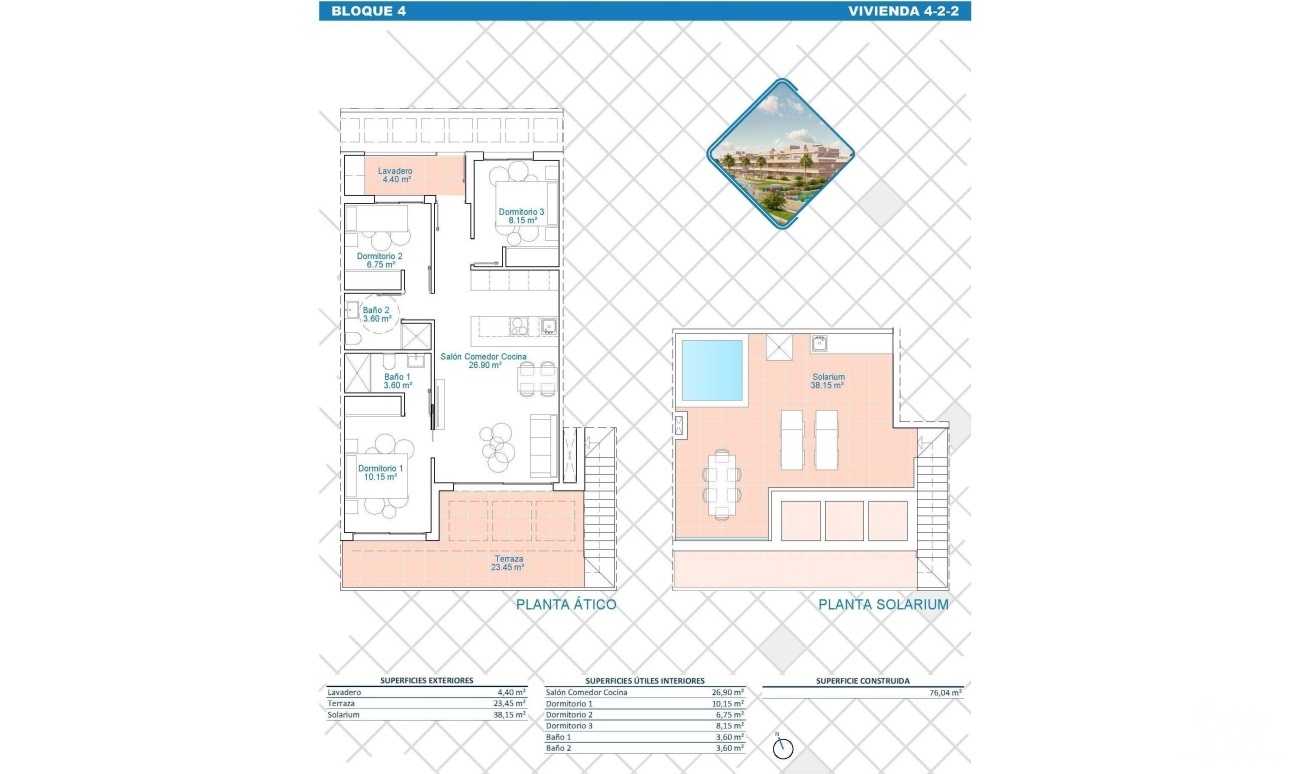 Nieuwbouw - Appartement - Pilar de La Horadada - Lo Monte