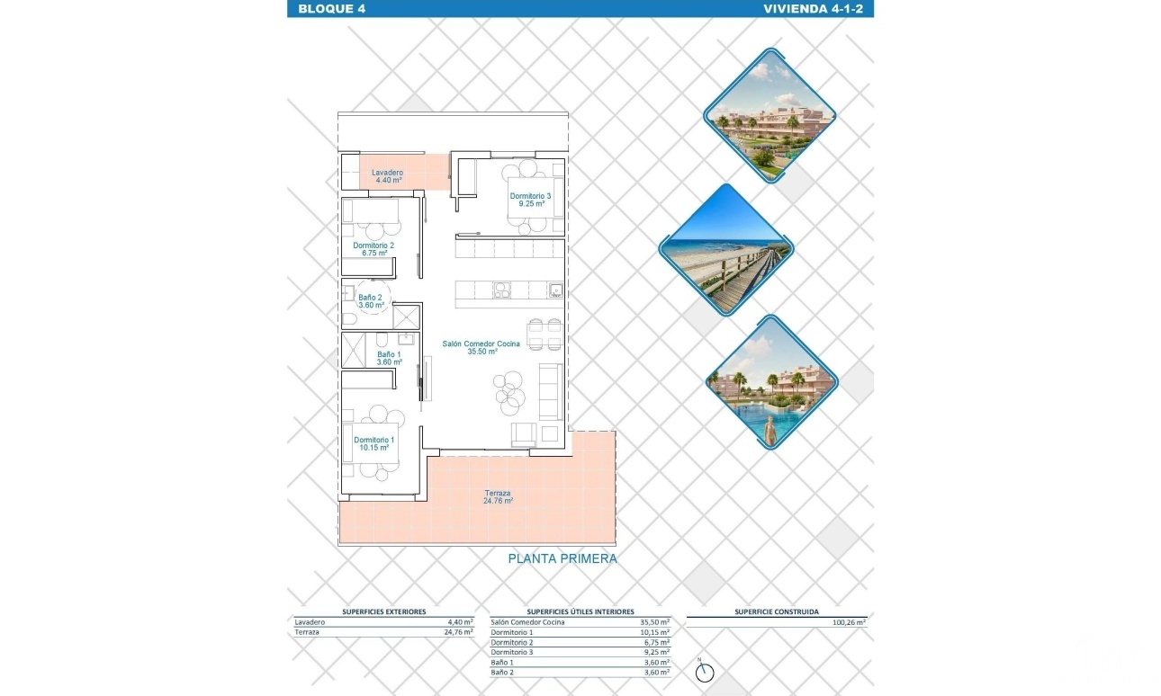 Nieuwbouw - Appartement - Pilar de La Horadada - Lo Monte
