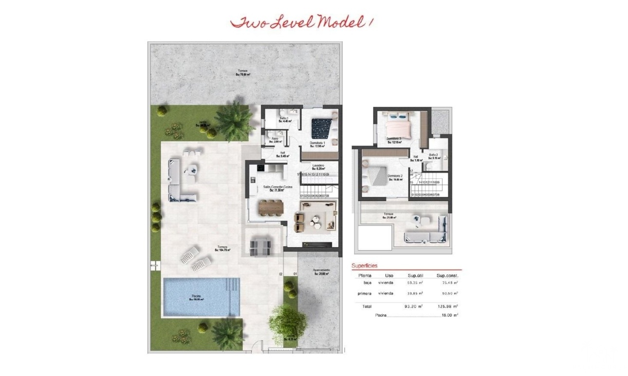 Nieuwbouw - Villa - Baños y Mendigo - Altaona Golf