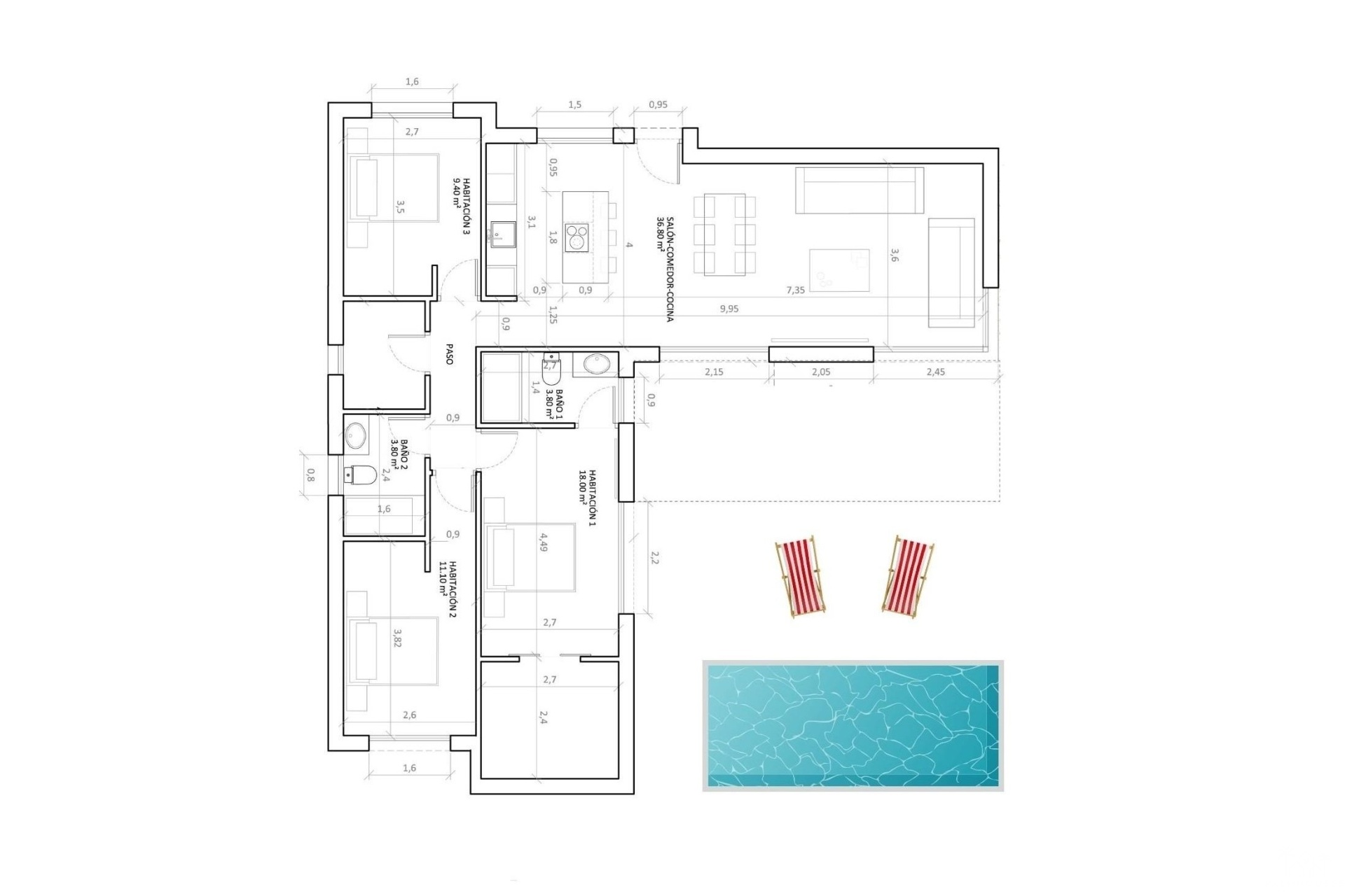 Nieuwbouw - Villa - Hondón de las Nieves - Urbaniz La Montañosa