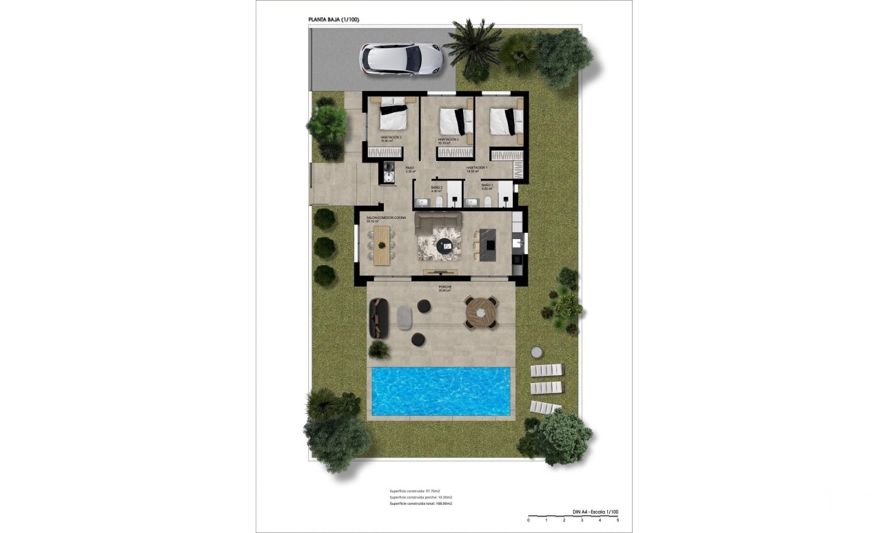 Nieuwbouw - Villa - Hondón de las Nieves - Urbaniz La Montañosa