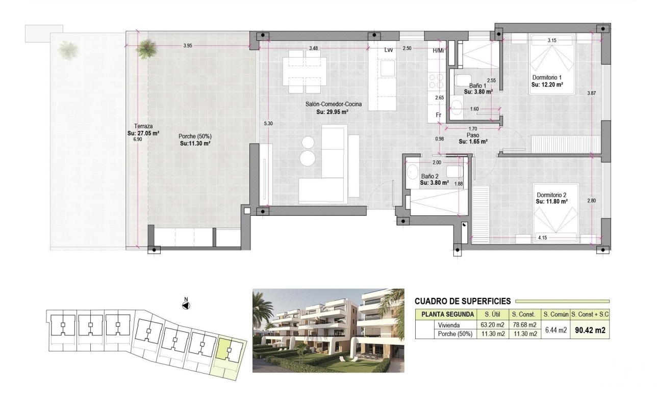 Nouvelle construction - Apartment - Alhama De Murcia - Condado De Alhama
