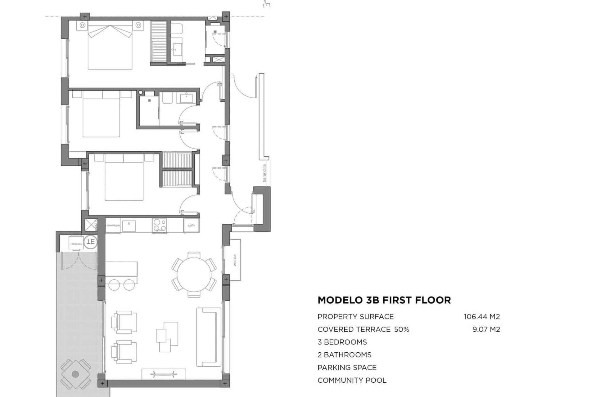 Nouvelle construction - Apartment - Los Alcazares - Parque Diana