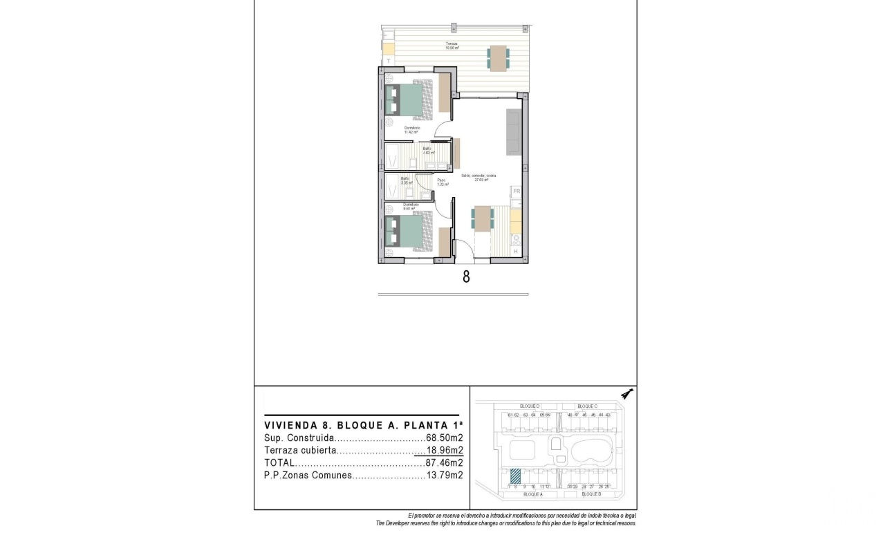 Nouvelle construction - Apartment - Torre Pacheco - San Cayetano