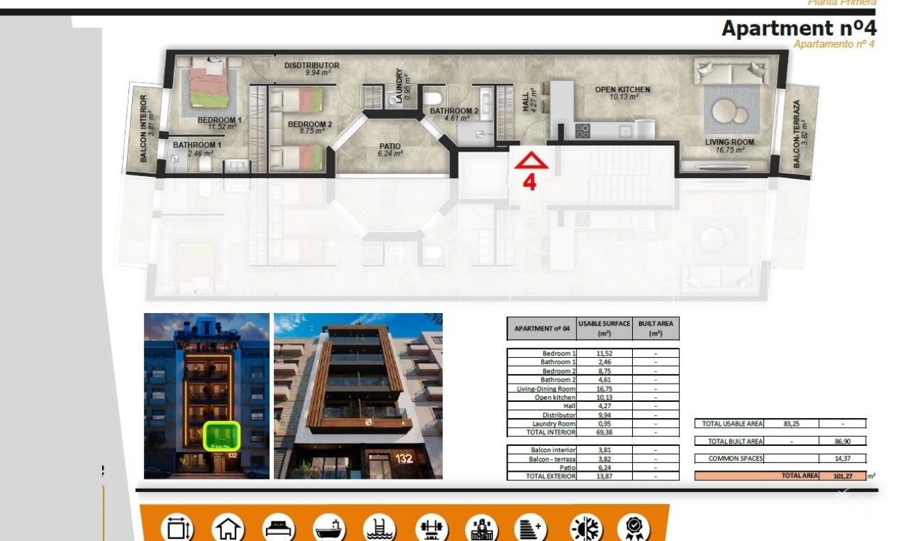 Nouvelle construction - Apartment - Torrevieja - Playa de El Cura