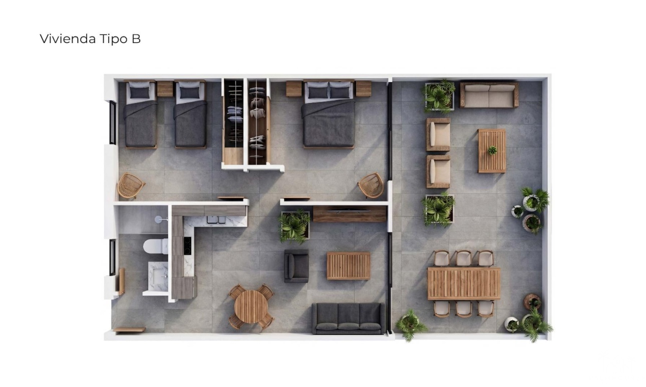 Nouvelle construction - Apartment - Vera - Vera Playa
