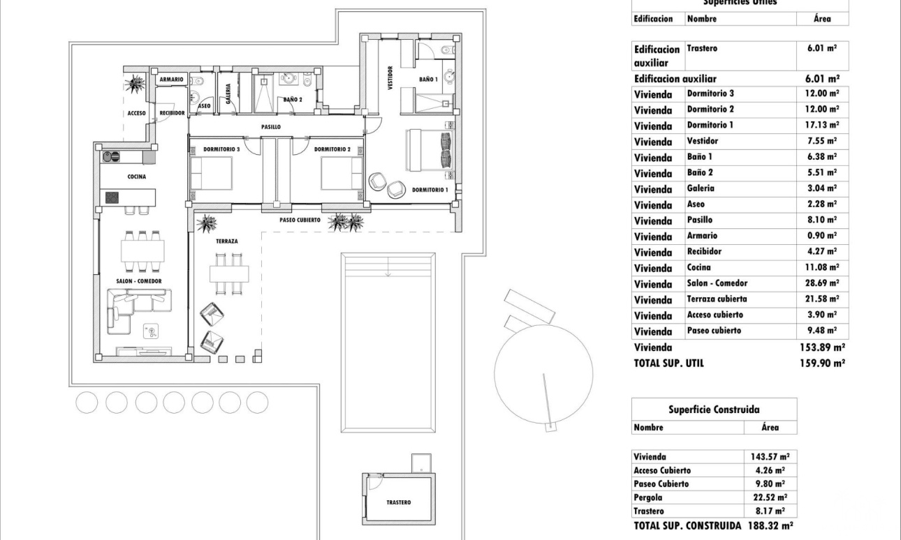 Nouvelle construction - Villa - Aspe - Poligono 19