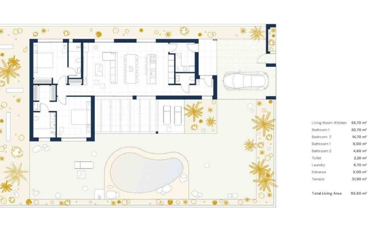 Nouvelle construction - Villa - Baños y Mendigo - Altaona Golf
