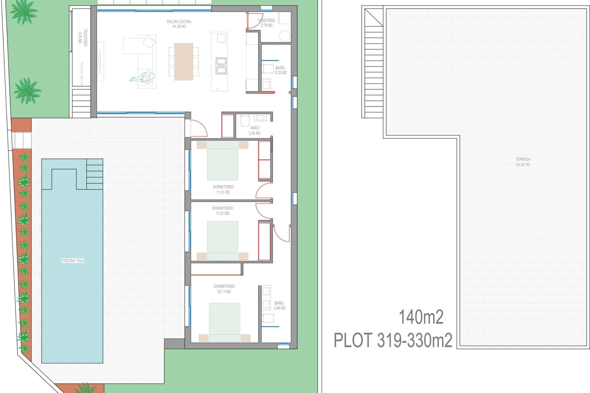 Nouvelle construction - Villa - San Javier - Parque del doce