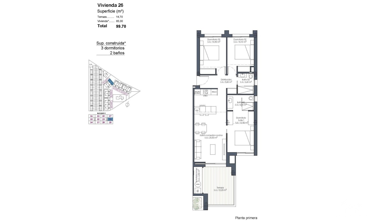Nueva construcción  - Apartment - Los Alcazares - Serena Golf