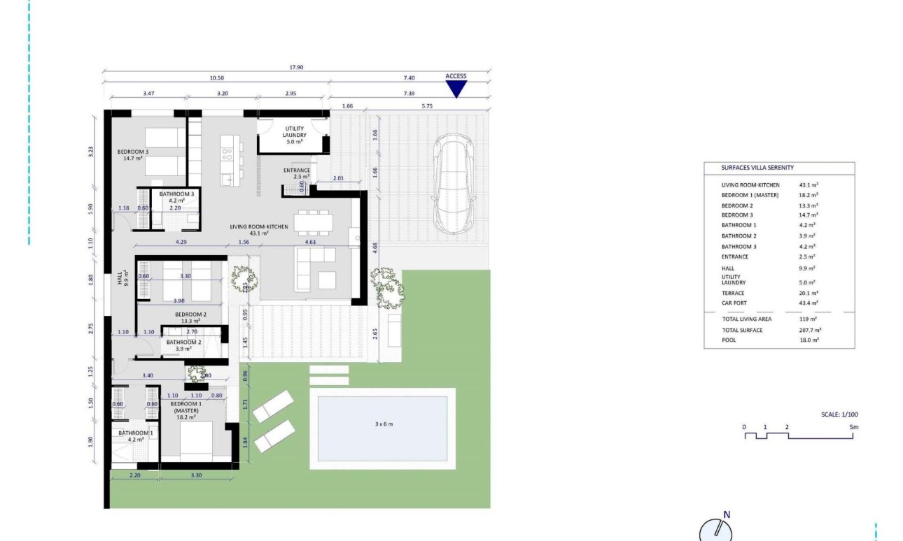 Nueva construcción  - Villa - Baños y Mendigo - Altaona Golf