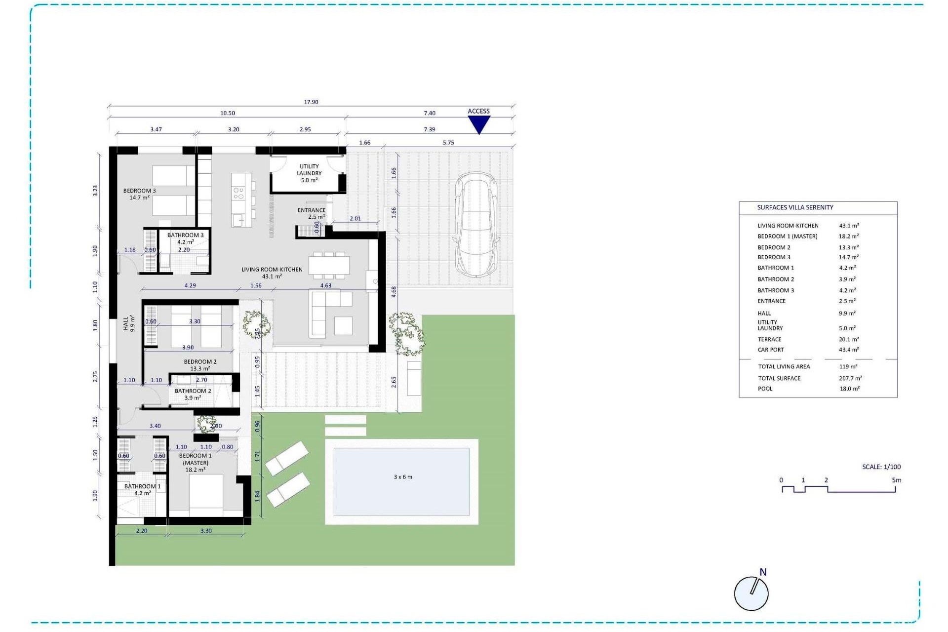 Nueva construcción  - Villa - Baños y Mendigo - Altaona Golf
