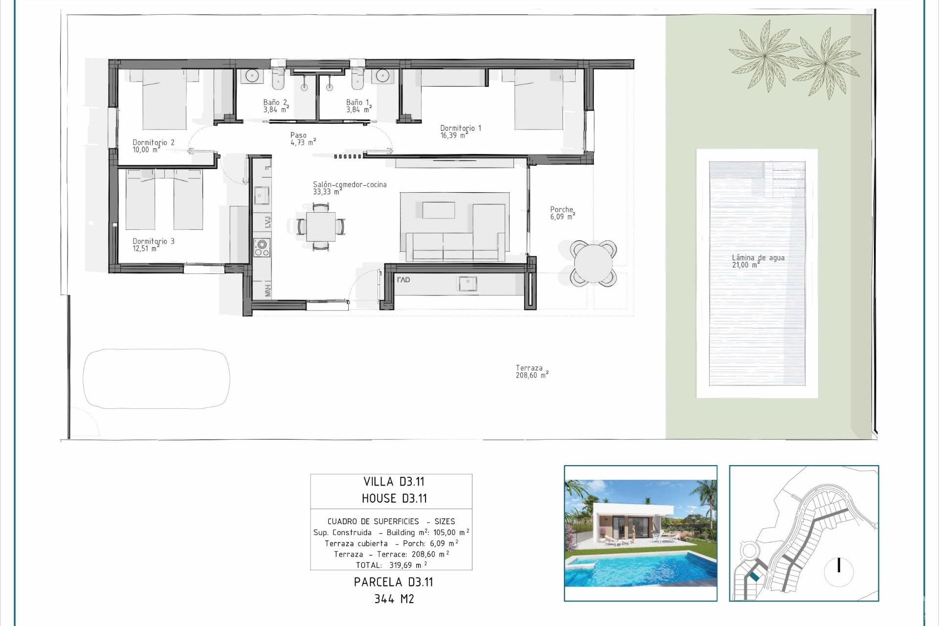Nueva construcción  - Villa - Vera - Pueblo Salinas