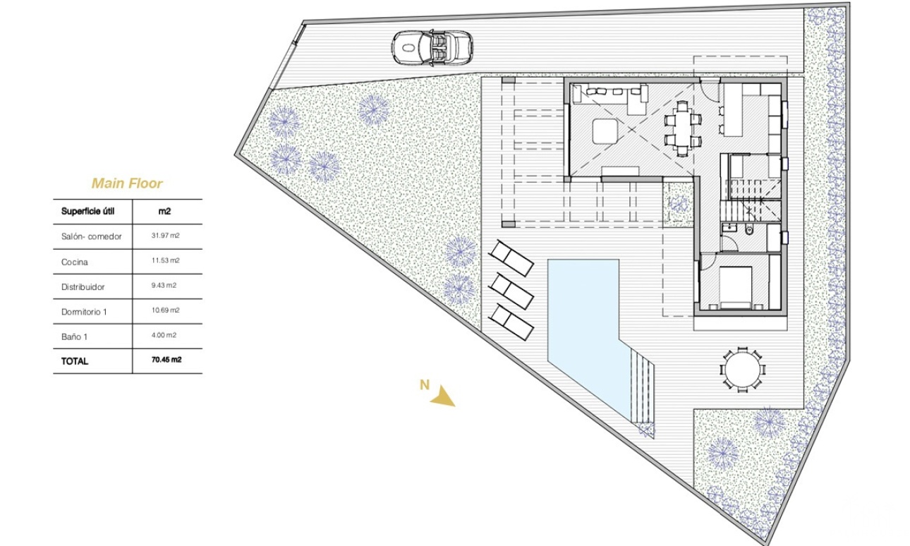 Revente - Villa - Ciudad Quesada - center