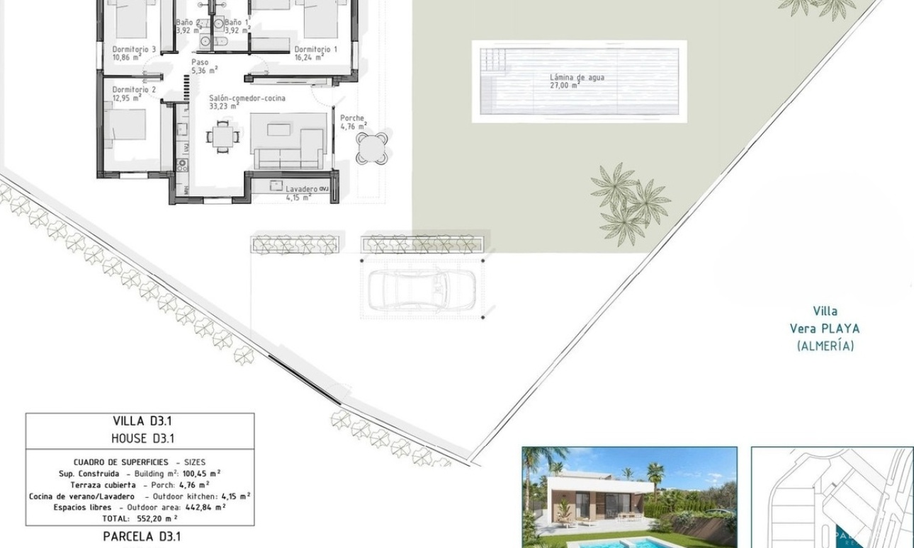 Venta - Villa - Vera Playa