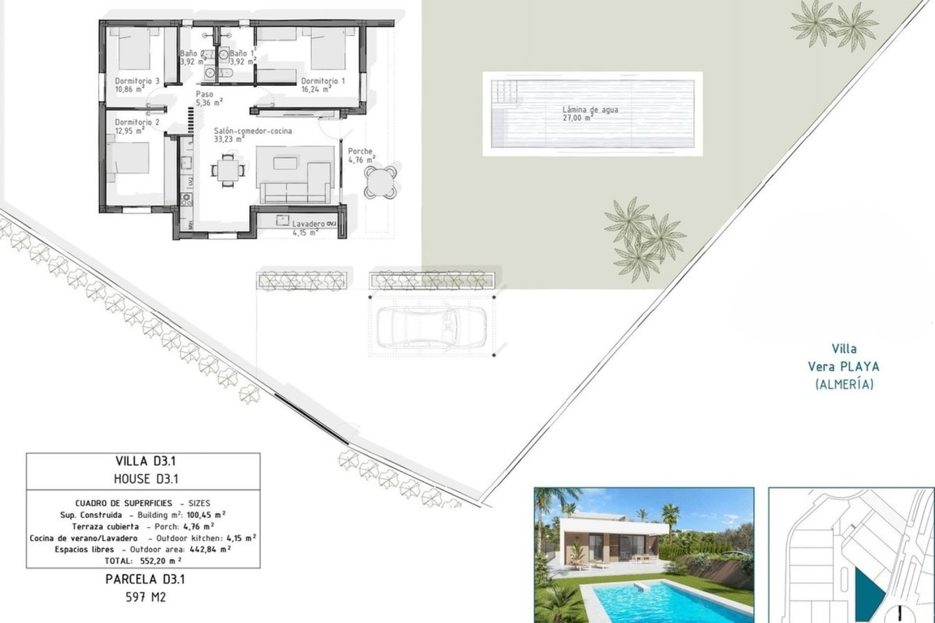 Venta - Villa - Vera Playa