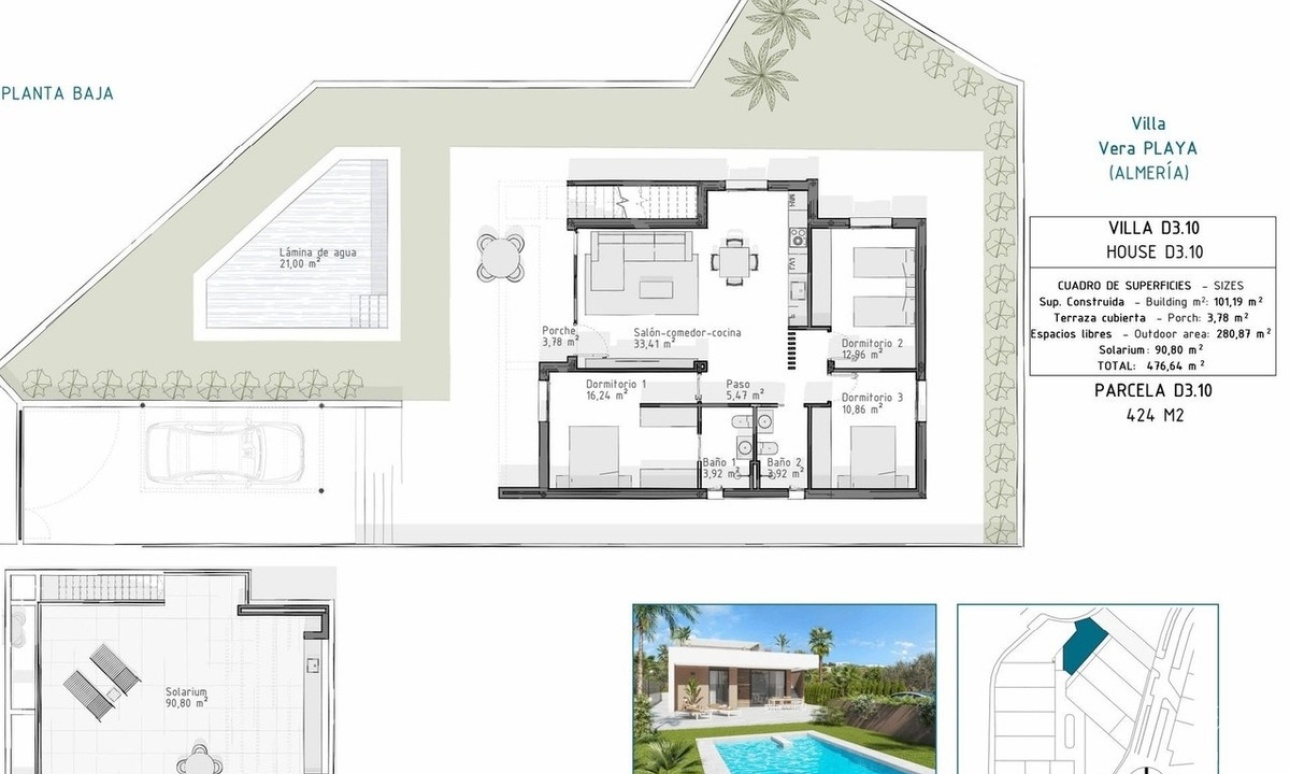Venta - Villa - Vera Playa