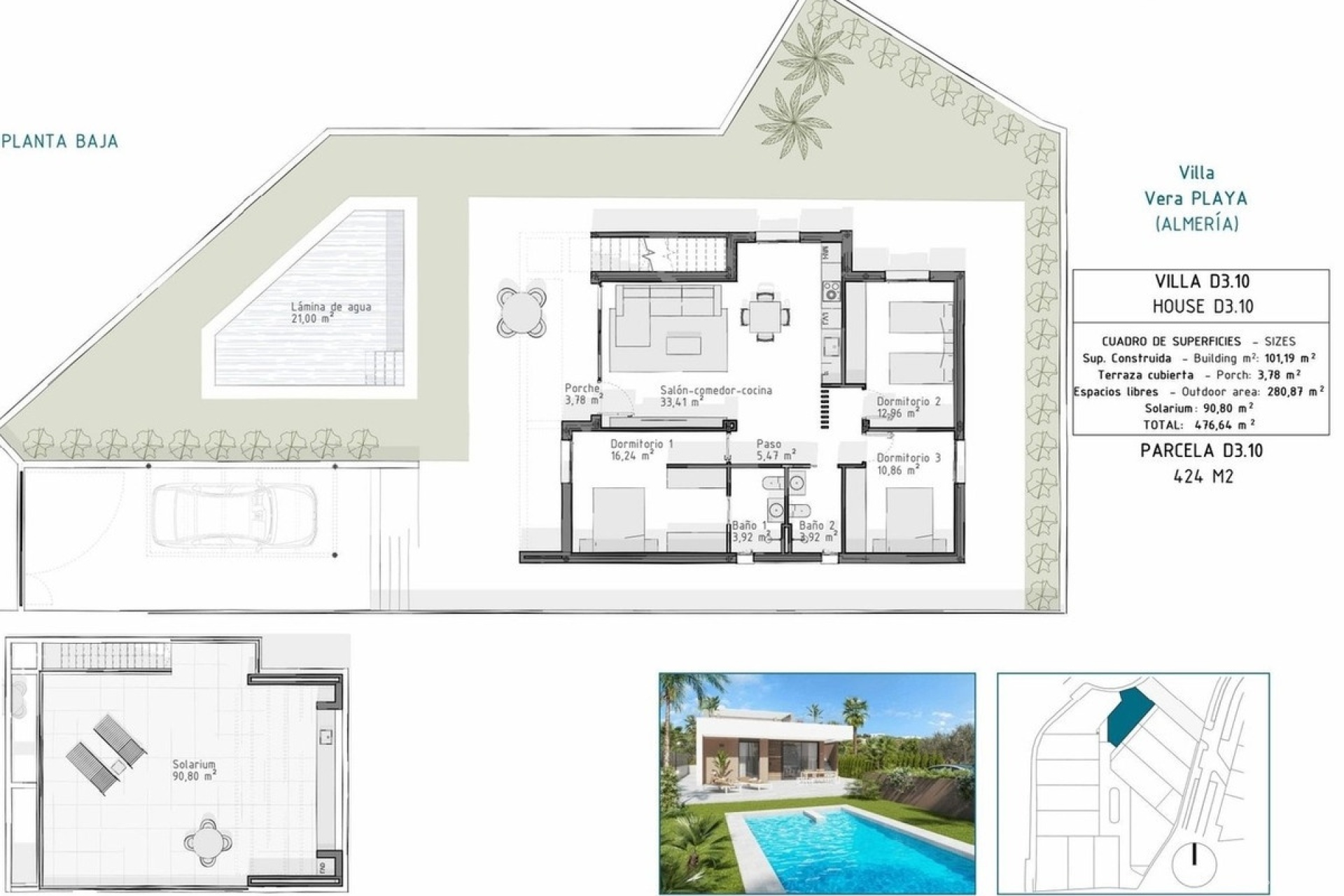 Venta - Villa - Vera Playa