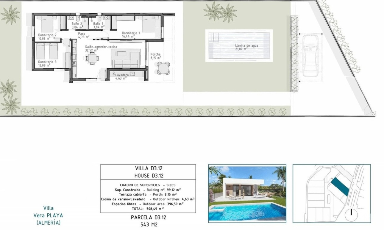 Venta - Villa - Vera Playa