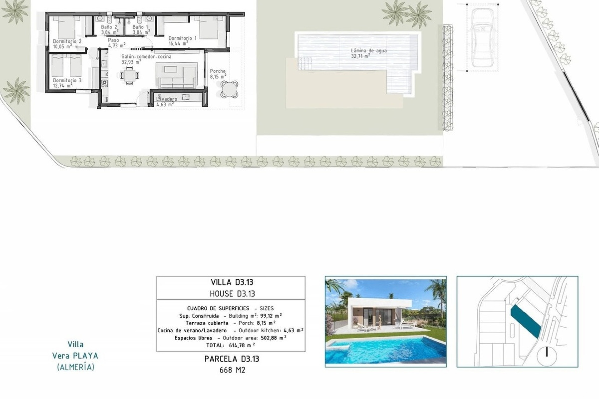 Venta - Villa - Vera Playa